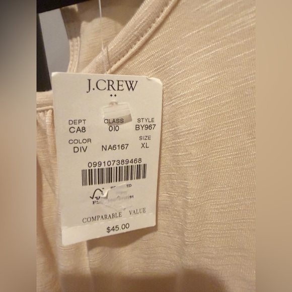 J. Crew Cream Sleeveless Tank Top - Picture 4 of 4